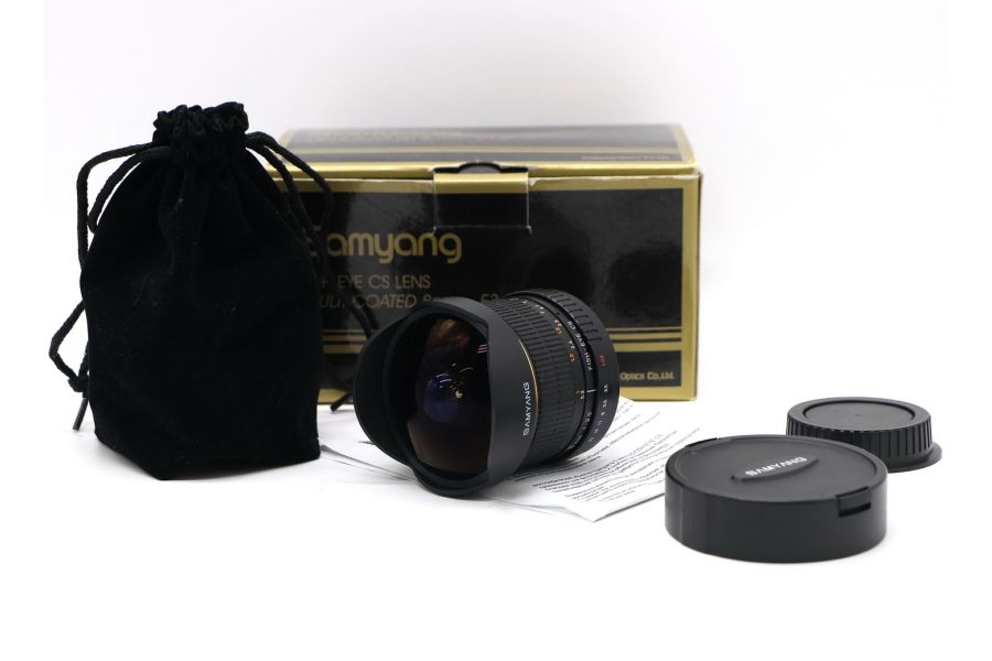 Samyang 8mm f/3.5 AS IF MC Fish-eye CS Canon EF-S в упаковке