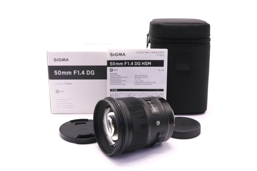 Sigma AF 50mm f/1.4 DG HSM Art Canon EF в упаковке