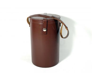 Тубус кожаный 14х22см