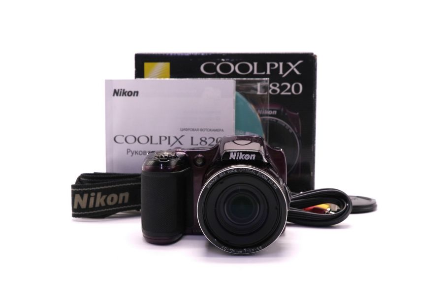Nikon Coolpix L820 purple в упаковке 
