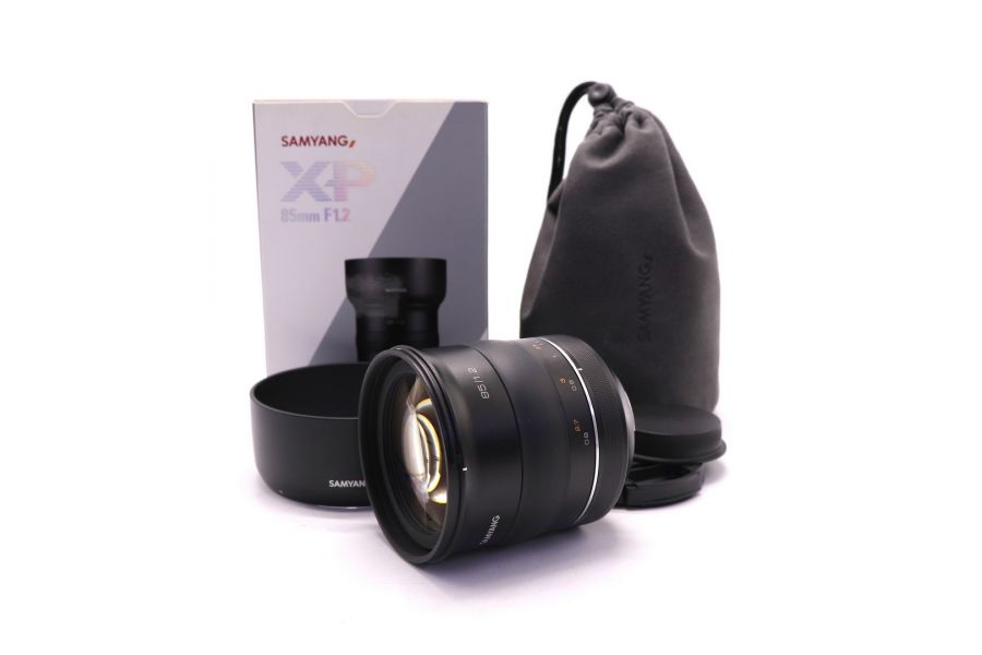 Samyang 85mm f/1.2 XP для Canon EF в упаковке