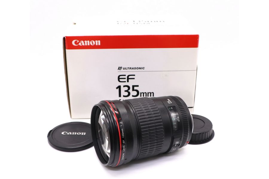 Canon EF 135mm f/2L USM в упаковке (Japan, 2000)