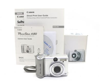 Canon PowerShot A80 в упаковке