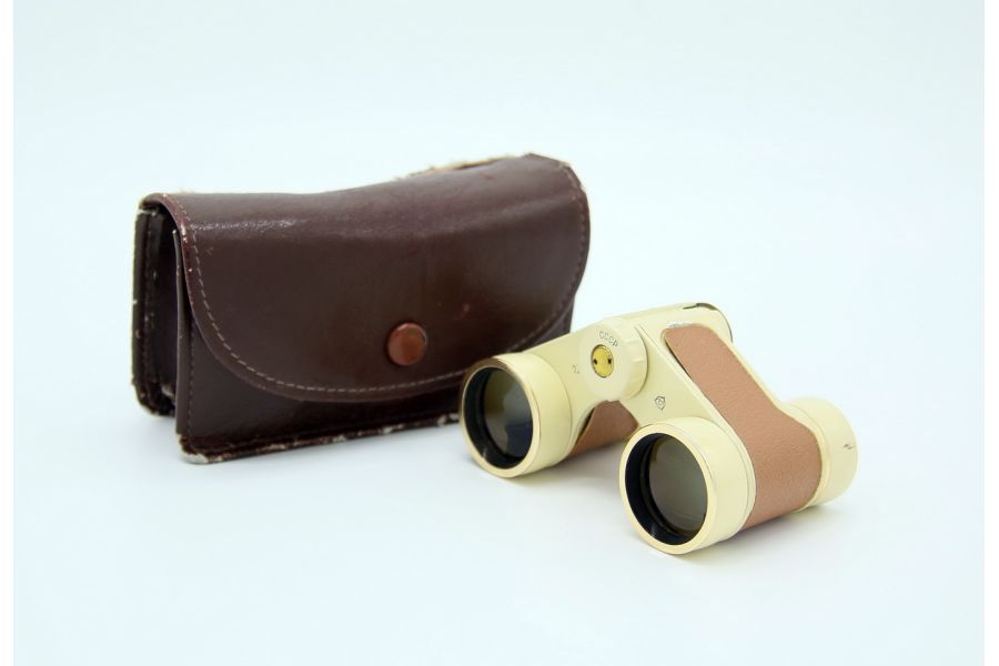 Бинокль театральный 2,5х24 бежевый