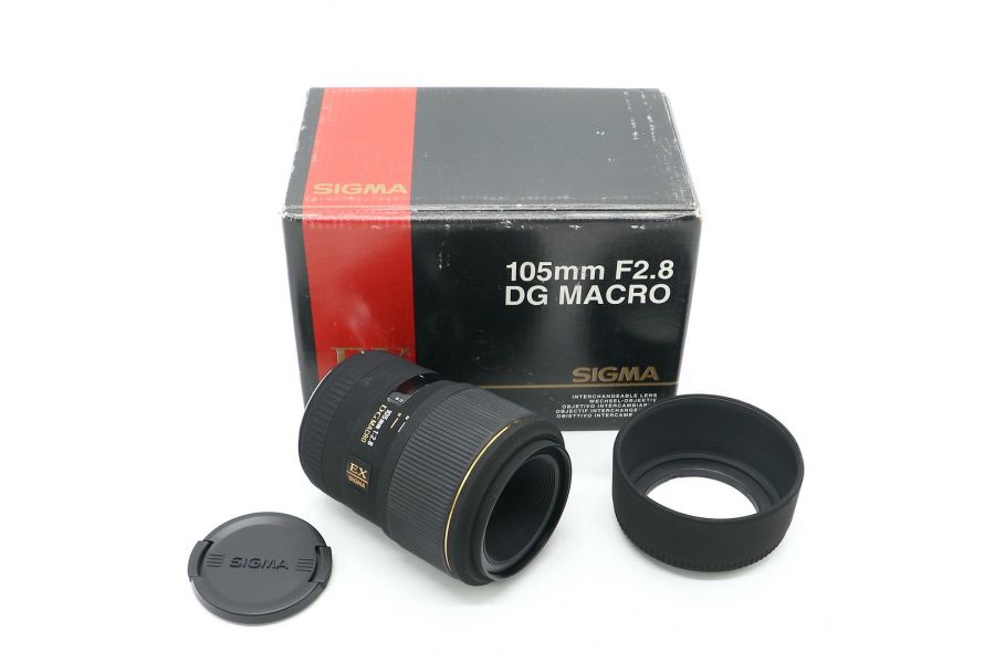 Sigma AF 105mm f/2.8 EX DG Macro 4/3 в упаковке