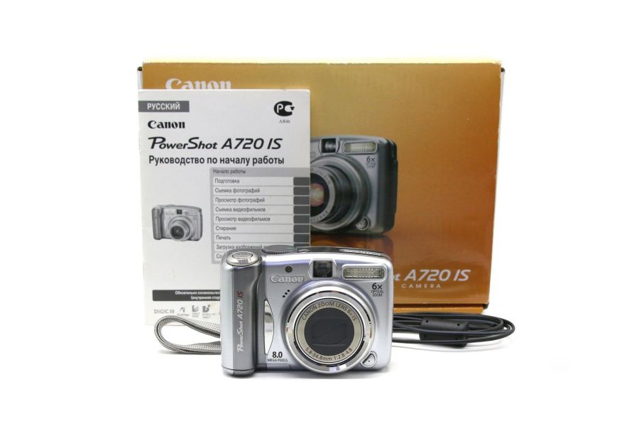 Canon PowerShot A720 IS в упаковке