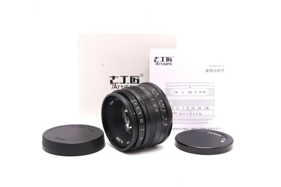 7Artisans 35mm f/1.4 для Canon EF-M в упаковке
