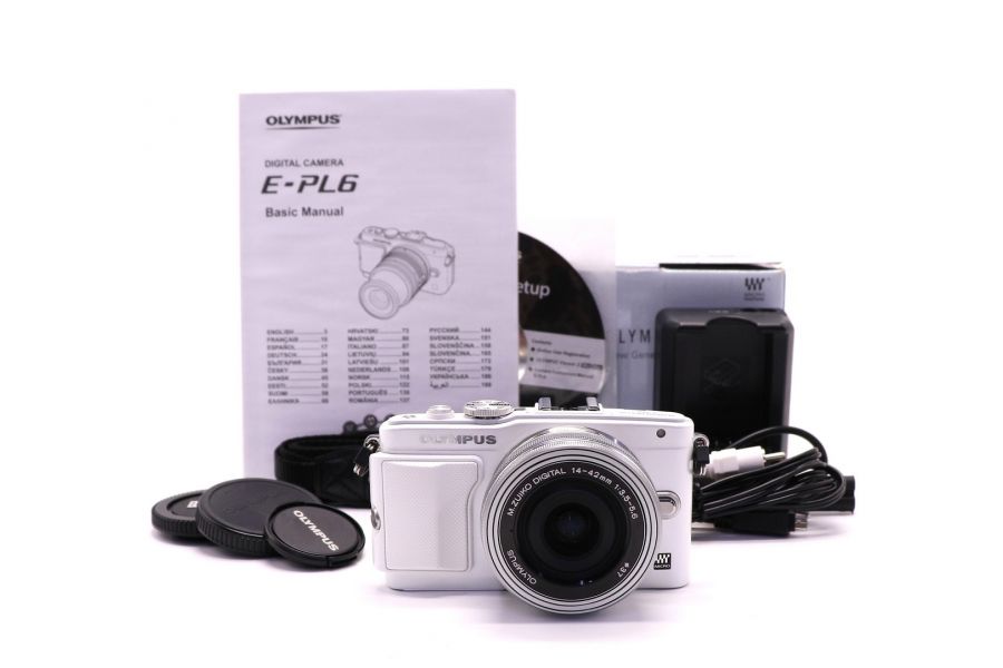 Olympus Pen E-PL6 kit в упаковке (пробег 1000 кадров)