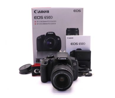 Canon EOS 650D kit в упаковке (пробег 700 кадров)