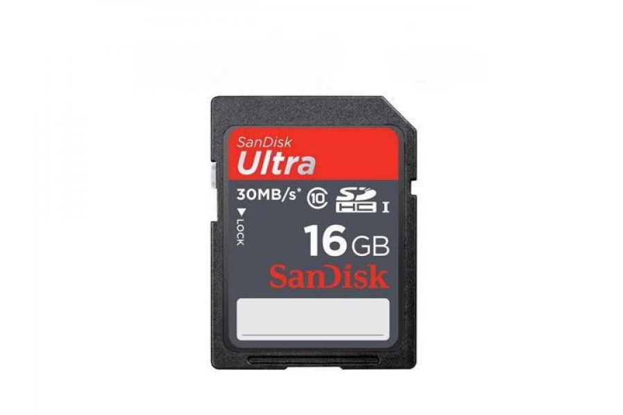 Флеш карта SD Sandisk Ultra 16GB 30Mb/s class 10