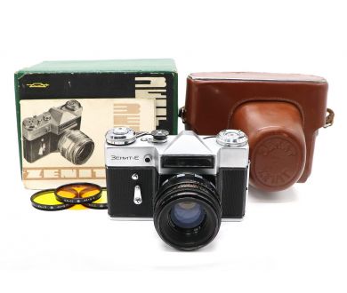 Зенит Е + Гелиос-44 в упаковке(СССР, 1966)