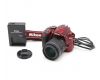Nikon D3400 kit красный (пробег 1310 кадров)