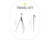 Штатив Raylab Travel 67T алюминиевый сплав с наклонной штангой
