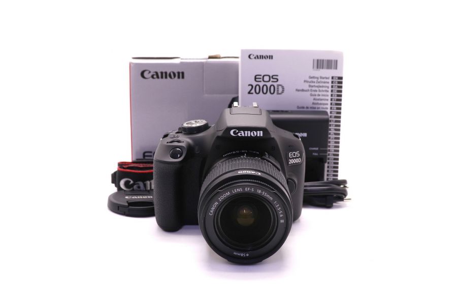 Canon EOS 2000D kit в упаковке (пробег 5 кадров)