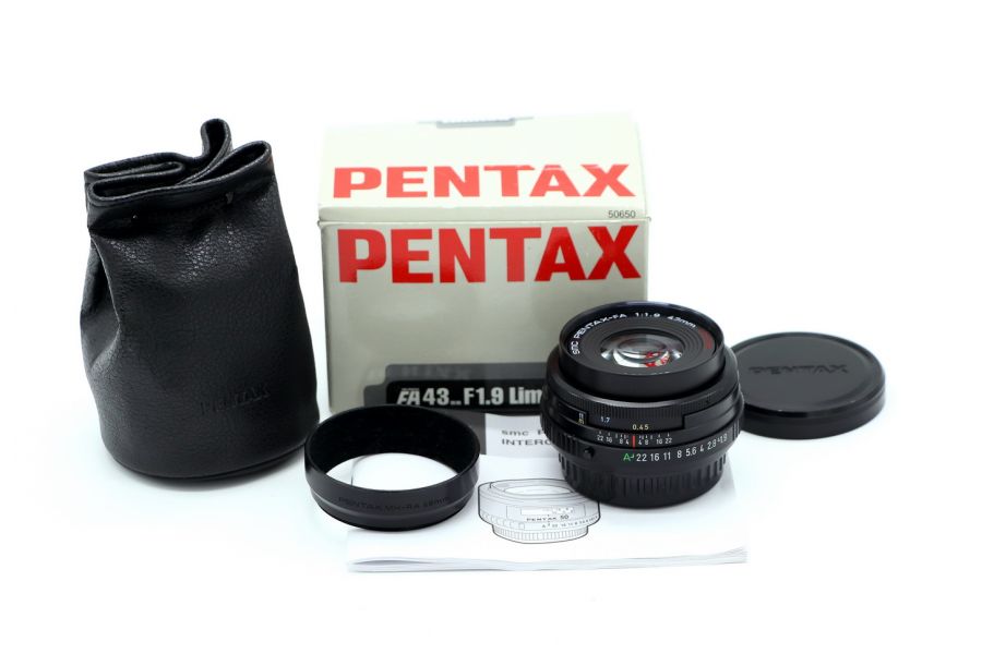 Pentax-FA SMC 43mm f/1.9 Limited в упаковке