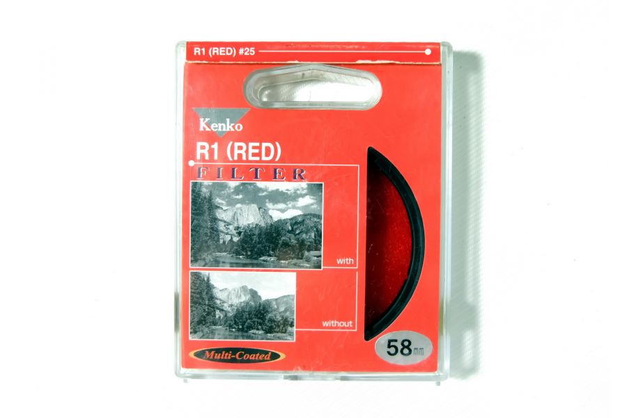 Светофильтр Kenko Filter R1 (Red) 58mm Japan
