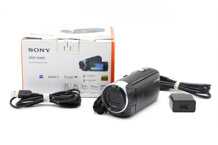 Видеокамера Sony HDR-CX405 в упаковке