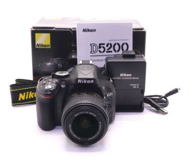 Nikon D5200 kit в упаковке (пробег 600 кадров)