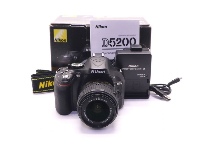 Nikon D5200 kit в упаковке (пробег 600 кадров)