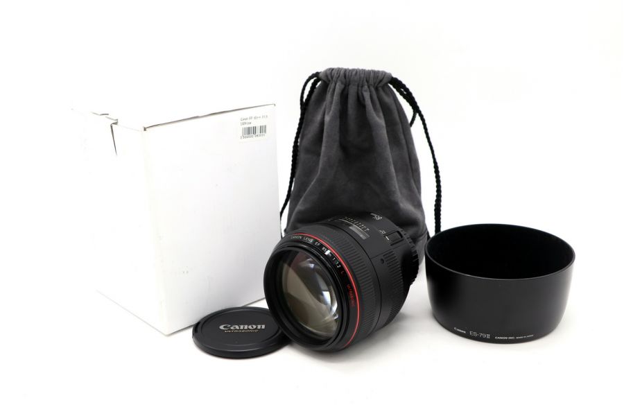 Canon EF 85mm f/1.2L USM в упаковке