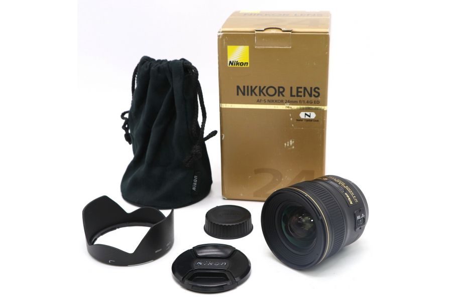 Nikon 24mm f/1.4G ED AF-S Nikkor в упаковке