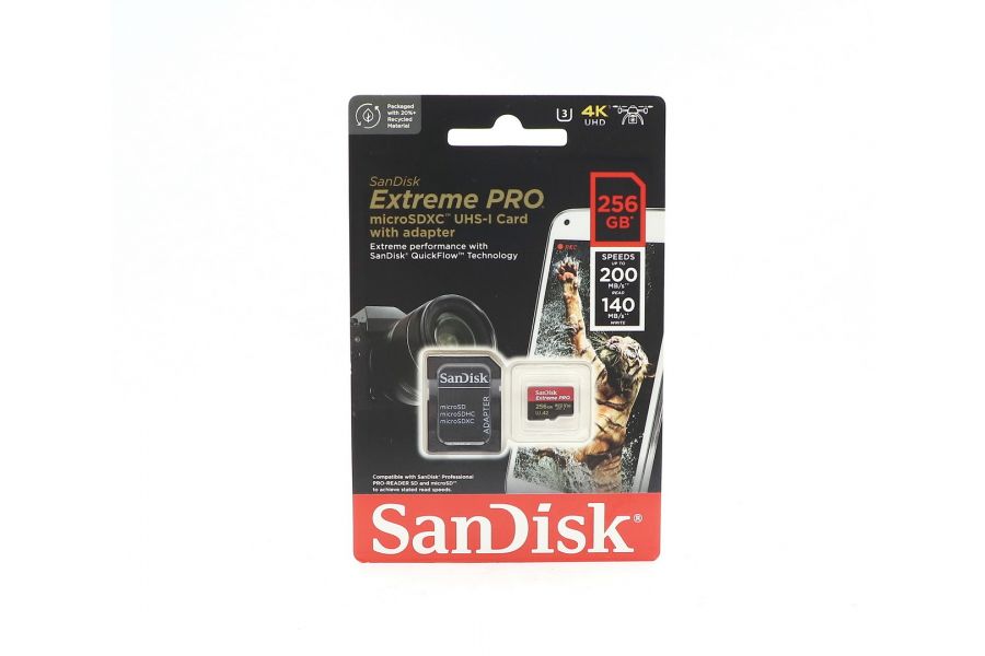 Карта памяти SanDisk Extreme Pro microSDXC UHS-I 200/140 MB/s 256GB