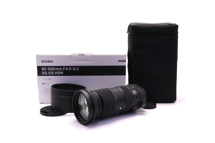 Sigma 60-600mm f/4.5-6.3 DG OS HSM Sports Canon EF в упаковке