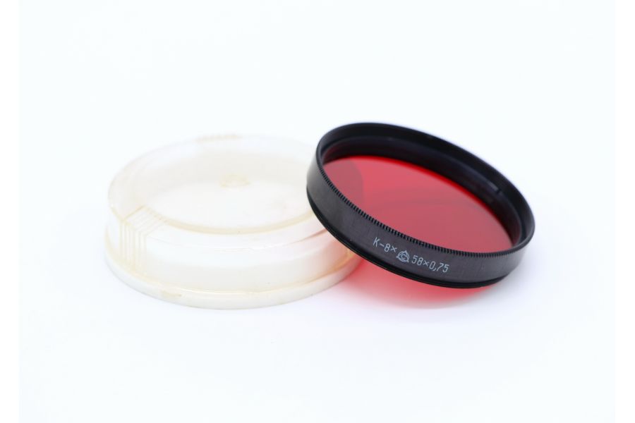 Светофильтр К-8х 58х0,75 (ЛЗОС, 1983 г.)