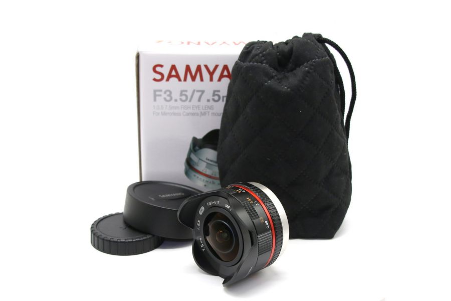 Samyang 7.5mm f/3.5 UMC Fish-Eye в упаковке