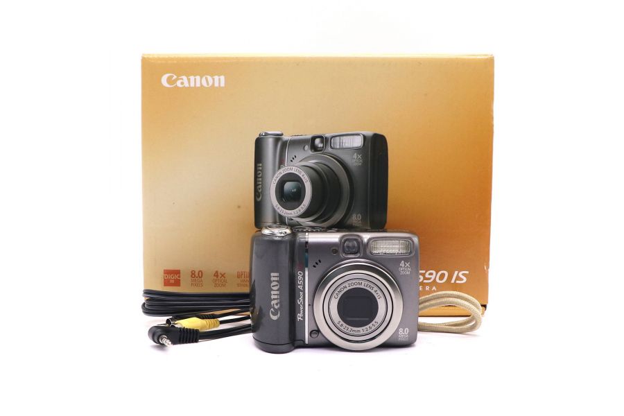 Canon PowerShot A590 IS в упаковке