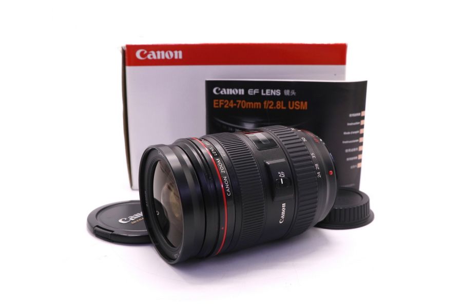 Объектив Canon EF 24-70mm f/2.8 L USM в упаковке