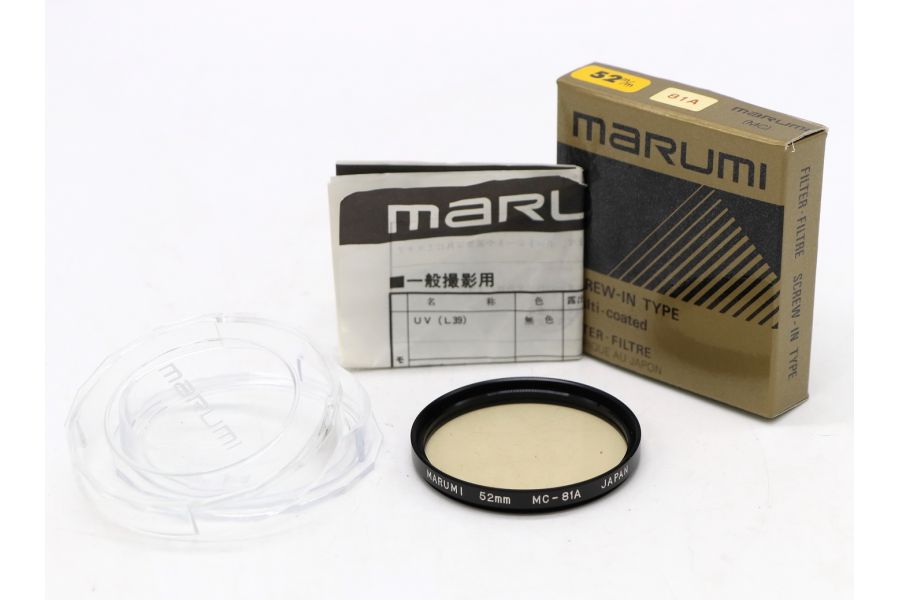 Светофильтр Marumi 52mm MC-81A в упаковке