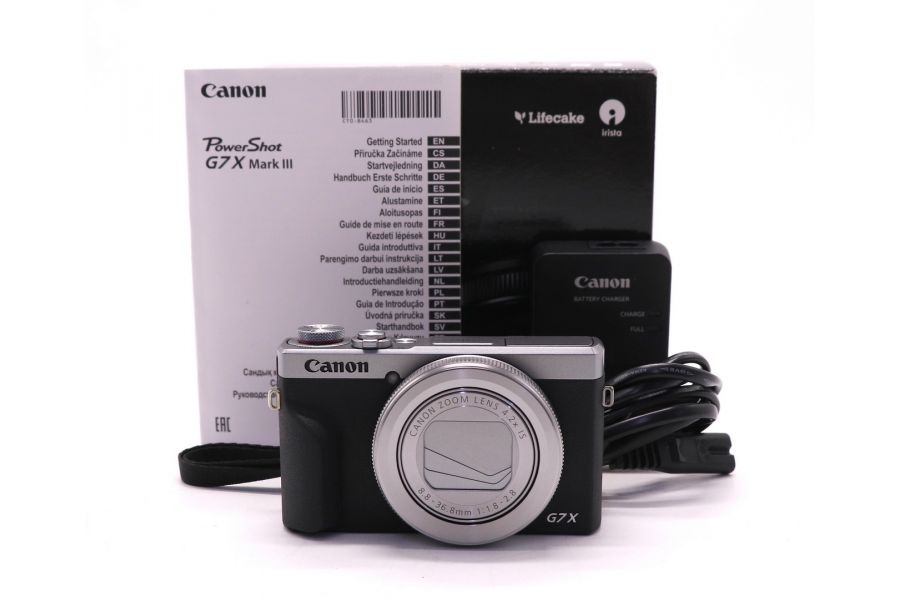 Фотокамера Canon PowerShot G7X Mark III в упаковке