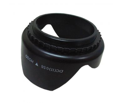 Бленда 58mm тюльпан пластик