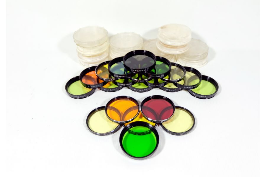 Светофильтры CCCР 49мм цветные (набор 21 шт.) 