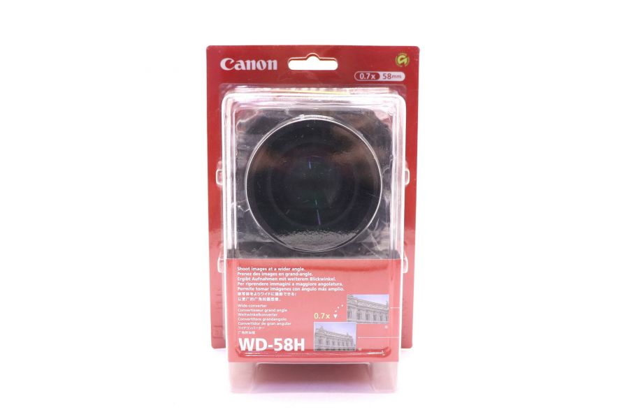 Конвертер Canon Wide-Converter WD-58H 0.7x 58mm в упаковке