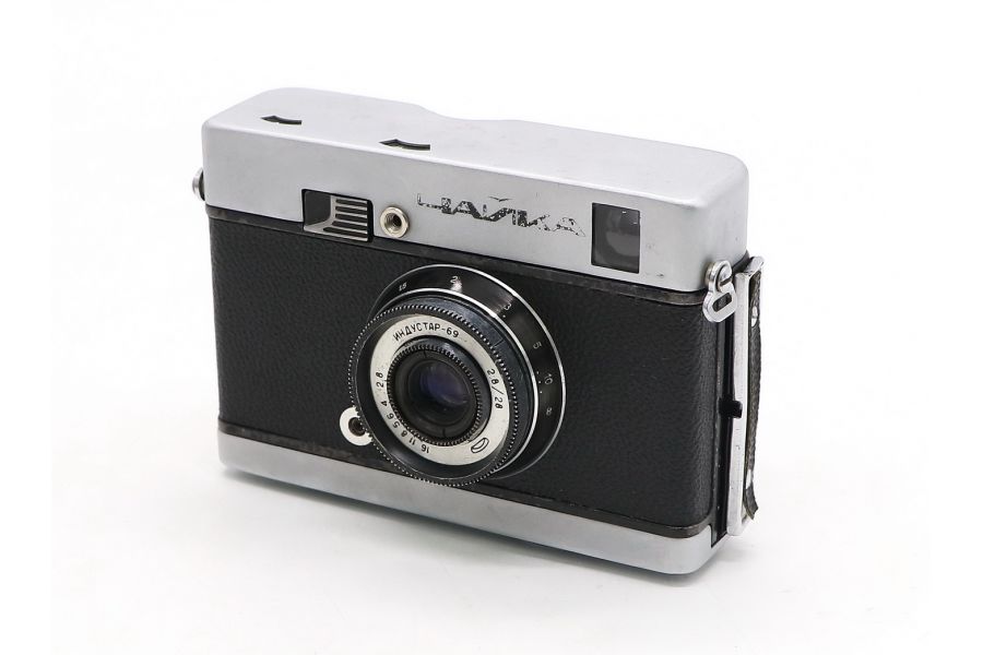 Чайка + Индустар-69 советский шкальный фотоаппарат