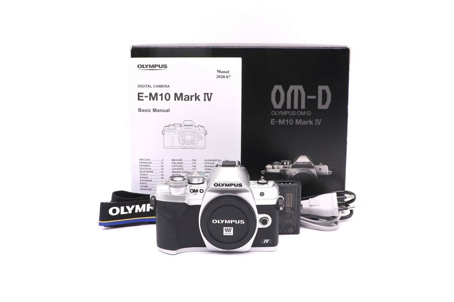 Olympus OM-D E-M10 Mark IV body silver в упаковке (пробег 265 кадров)