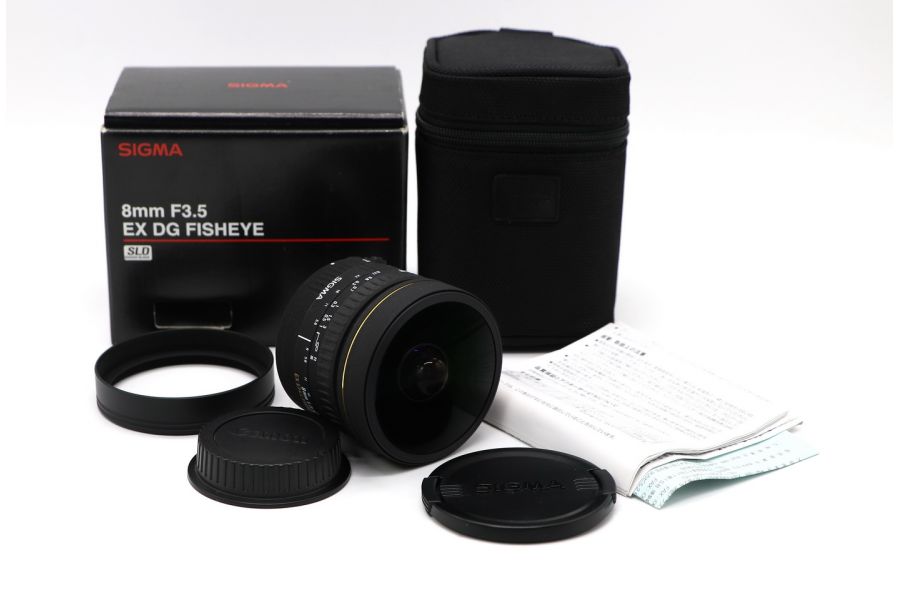 Sigma AF 8mm f/3.5 EX DG Circular Fisheye Canon EF в упаковке