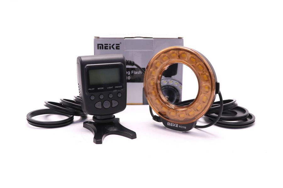 Кольцевая вспышка Meike MK-FC110 в упаковке