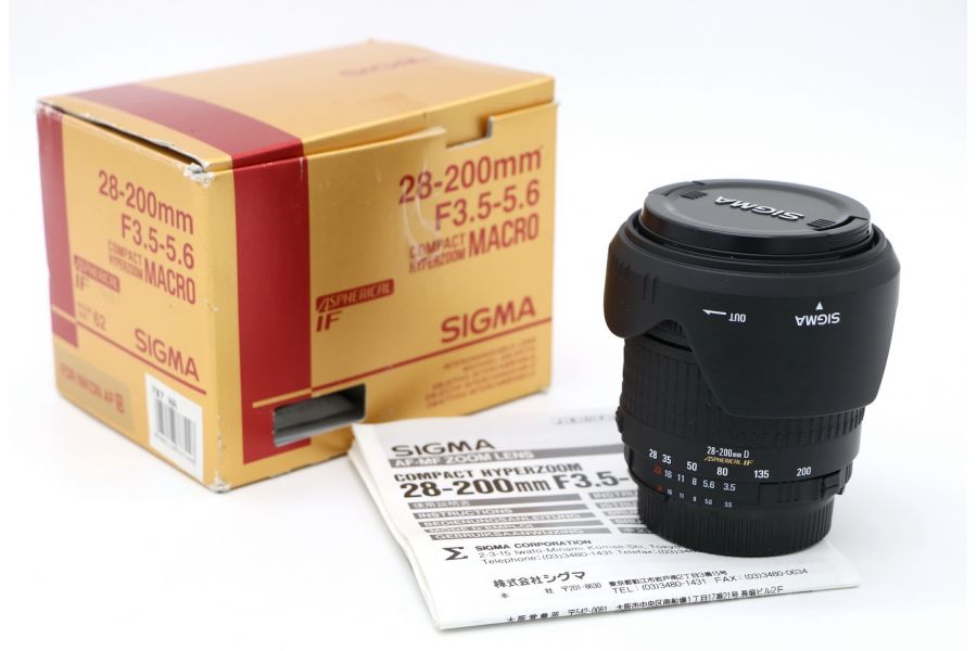 Sigma AF 28-200mm f/3.5-5.6 DG MACRO Nikon F в коробке