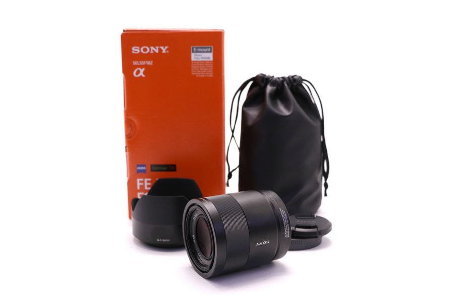 Sony Sonnar T* FE 55mm F1.8 ZA в упаковке (Thailand)