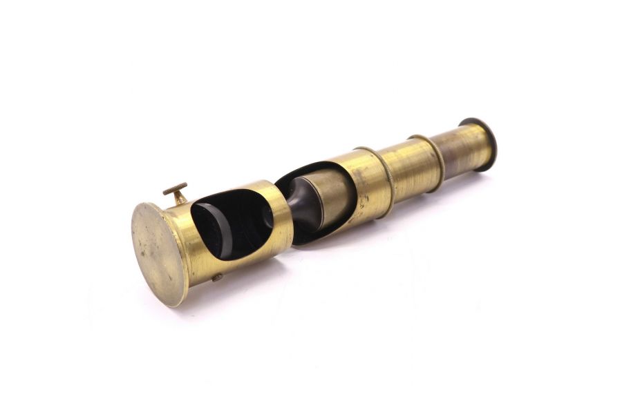 Микроскоп антикварный латунный 19 века (Франция)