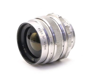 Объектив Мир-1 2.8/37 silver GPB М42 (СССР, 1966)