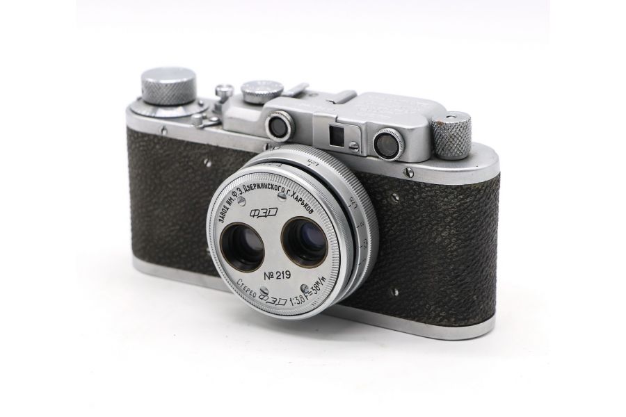 Фэд НКВД-УССР 1939г (№105421) + ФЭД Стерео 3.8/38мм