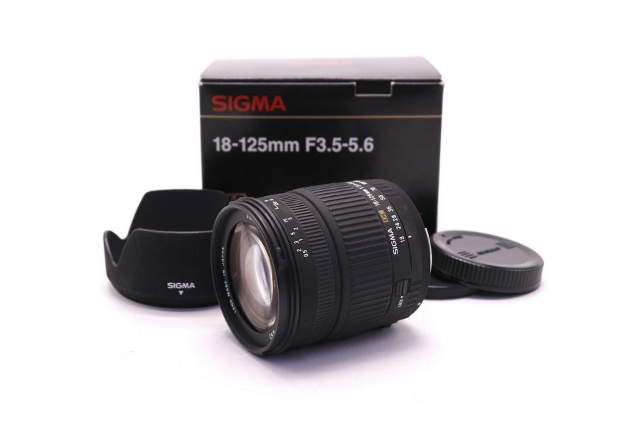 Sigma Zoom 18-125mm f/3.5-5.6 DC для Canon EF в упаковке