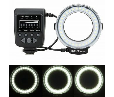 Фотовспышка кольцевая Meike FC100 новая