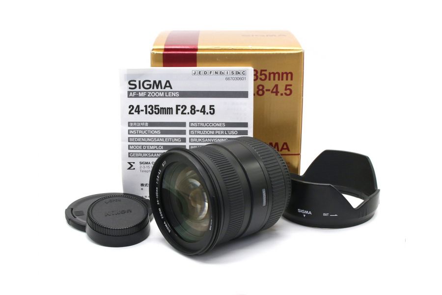 Sigma AF 24-135mm f/2.8-4.5 Aspherical Nikon F в упаковке
