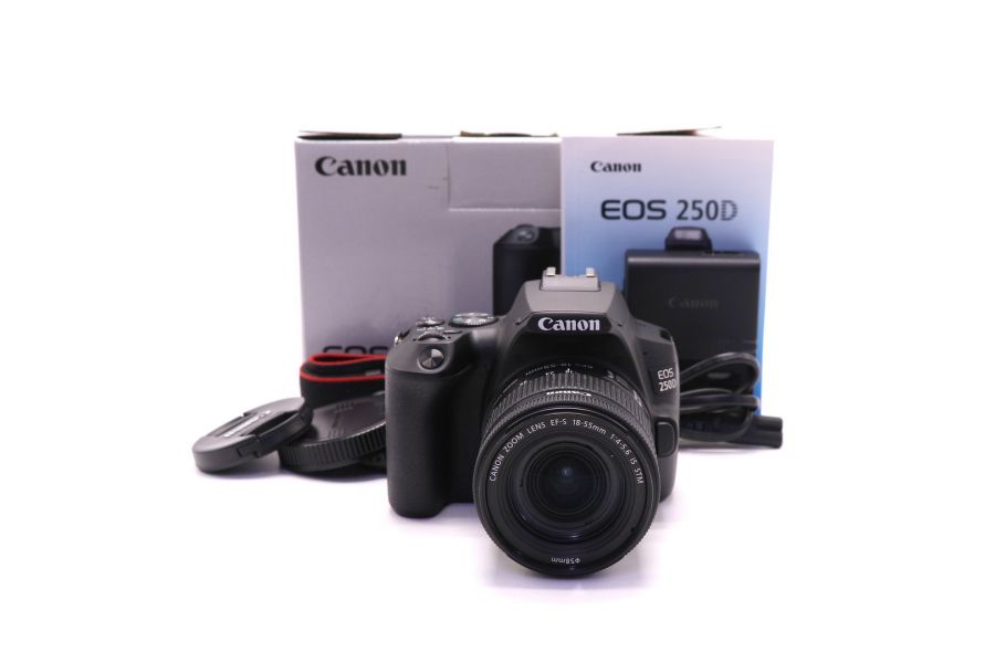 Canon EOS 250D kit в упаковке (пробег 1195 кадров)