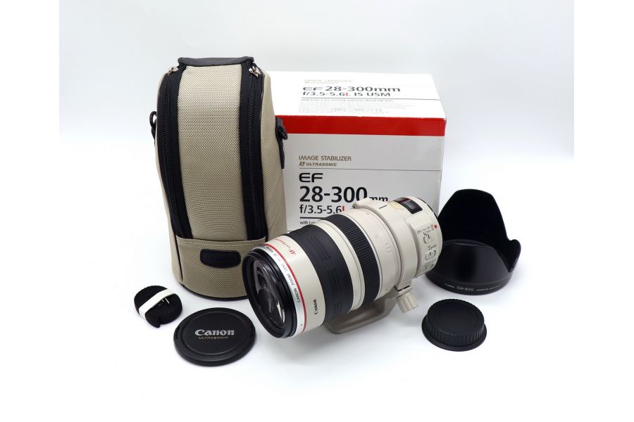 Canon EF 28-300mm f/3.5-5.6L IS USM в упаковке